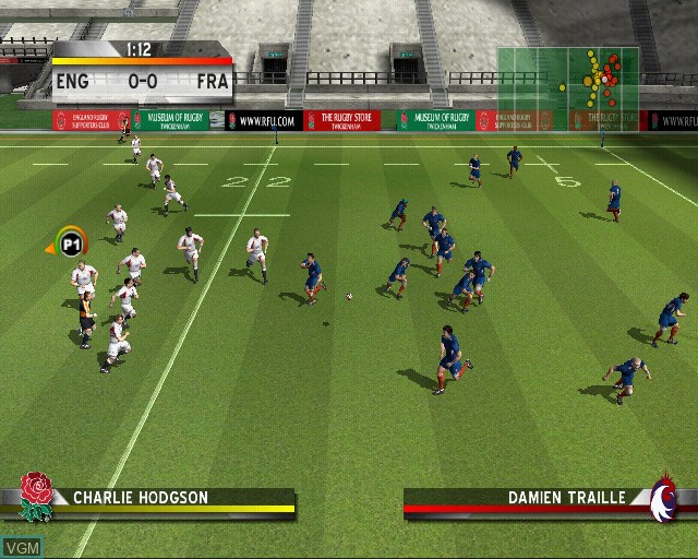 Image in-game du jeu Rugby Challenge 2006 sur Sony Playstation 2