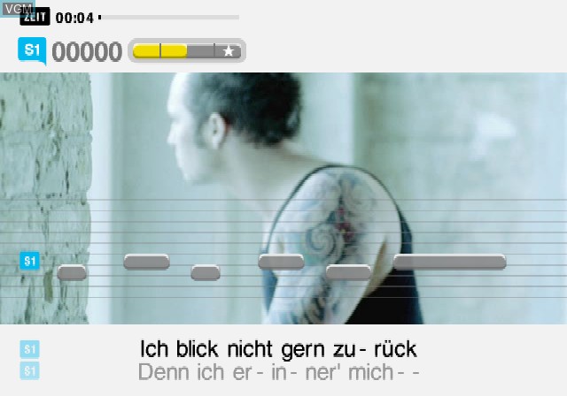 Image in-game du jeu SingStar Deutsch Rock-Pop sur Sony Playstation 2