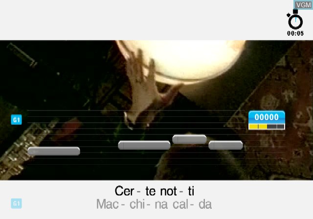 Image in-game du jeu SingStar Italian Party 2 sur Sony Playstation 2
