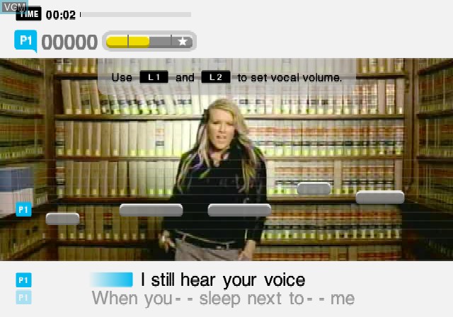 Image in-game du jeu SingStar Pop Hits sur Sony Playstation 2