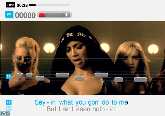Image in-game du jeu SingStar R&B sur Sony Playstation 2