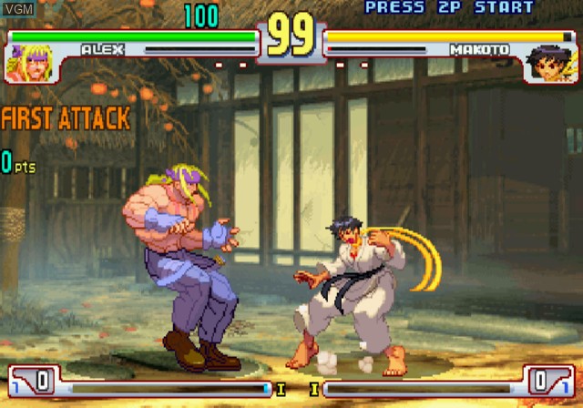 Image in-game du jeu Street Fighter III - 3rd Strike - Fight for the Future sur Sony Playstation 2
