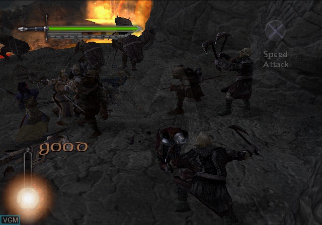 Image in-game du jeu Lord of the Rings, The - The Two Towers sur Sony Playstation 2