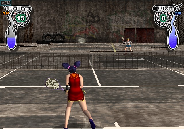Image in-game du jeu Love Smash! 5 - Tennis Robo no Hanran sur Sony Playstation 2