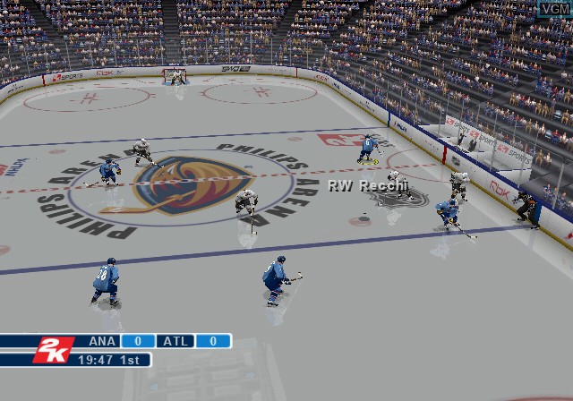 Image in-game du jeu NHL 2K9 sur Sony Playstation 2