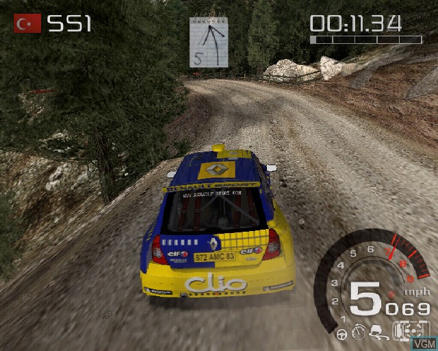 Image in-game du jeu WRC - Rally Evolved sur Sony Playstation 2