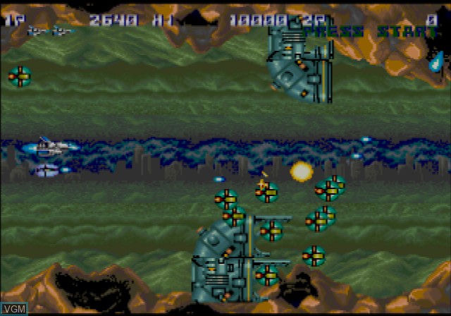 Image in-game du jeu Oretachi Game Center Zoku - Thunder Cross sur Sony Playstation 2