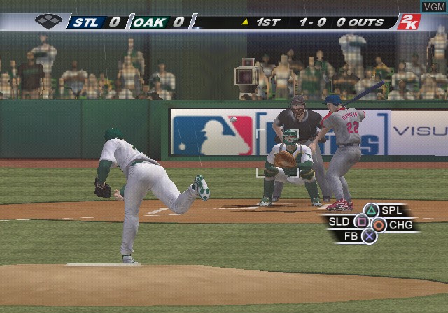 Image in-game du jeu Major League Baseball 2K7 sur Sony Playstation 2