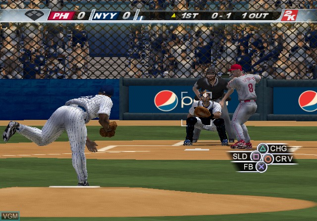 Image in-game du jeu Major League Baseball 2K10 sur Sony Playstation 2