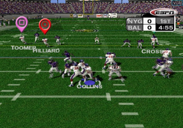 Image in-game du jeu ESPN NFL PrimeTime 2002 sur Sony Playstation 2
