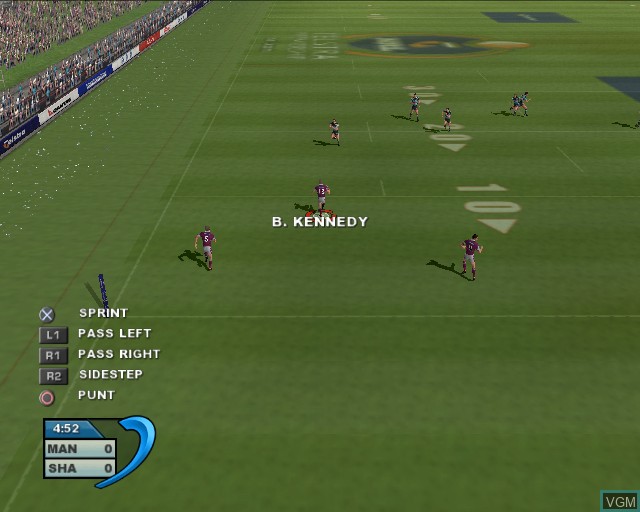Image in-game du jeu Rugby League 2 sur Sony Playstation 2