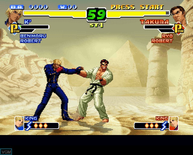 Image in-game du jeu King of Fighters 2000, The sur Sony Playstation 2