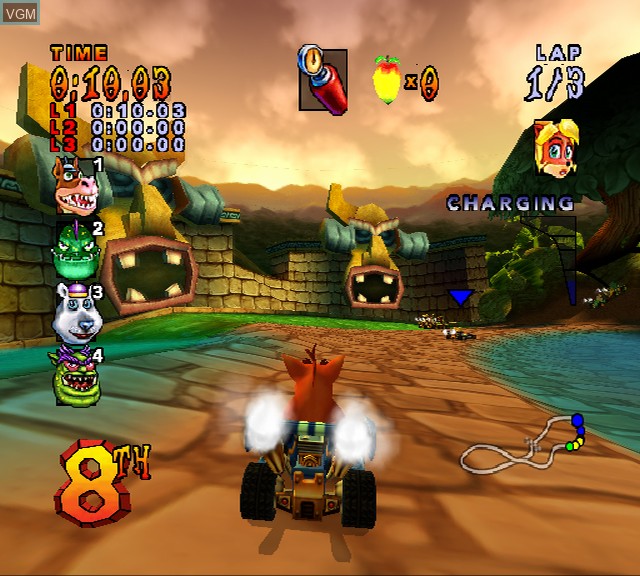 Image in-game du jeu Crash Bandicoot Action Pack sur Sony Playstation 2