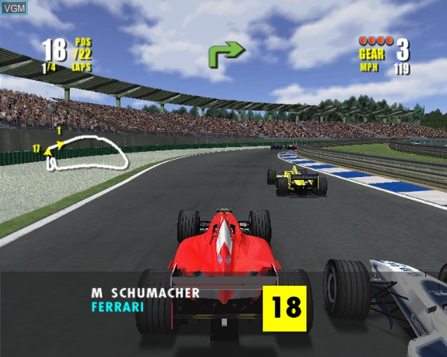Image in-game du jeu F1 Championship Season 2000 sur Sony Playstation 2