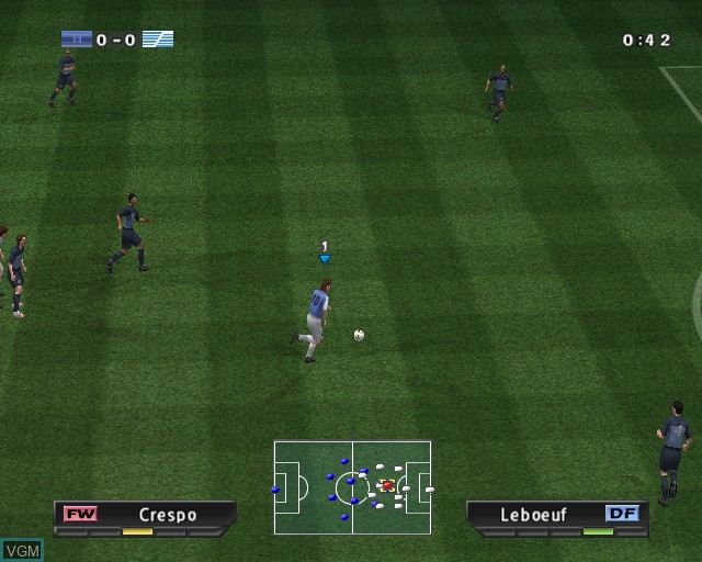 Image in-game du jeu Pro Evolution Soccer 2 sur Sony Playstation 2