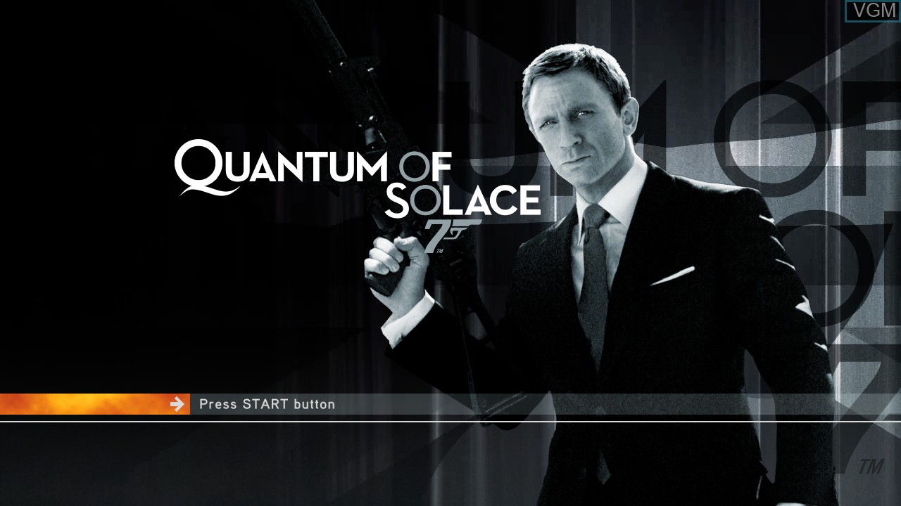 Image de l'ecran titre du jeu 007 - Quantum of Solace sur Sony Playstation 3