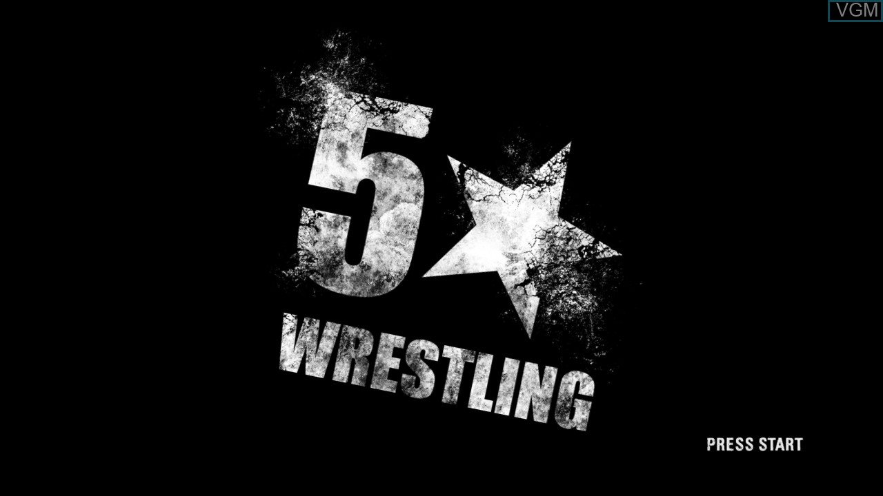 Image de l'ecran titre du jeu 5 Star Wrestling sur Sony Playstation 3
