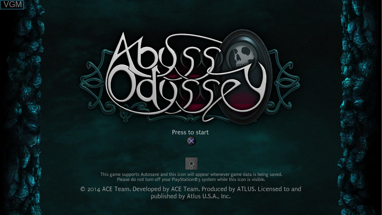Image de l'ecran titre du jeu Abyss Odyssey sur Sony Playstation 3