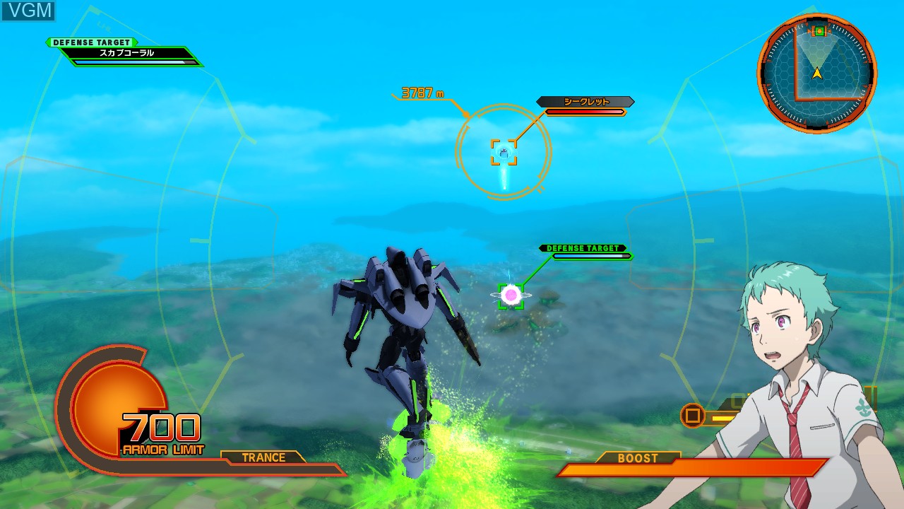 Image in-game du jeu Eureka Seven AO - Jungfrau no Hanabanatachi sur Sony Playstation 3