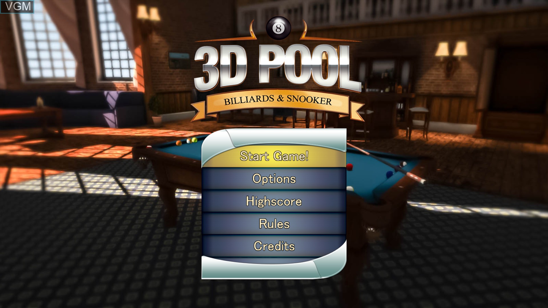 Image de l'ecran titre du jeu 3D Billiards - Billards & Snooker sur Sony Playstation 4