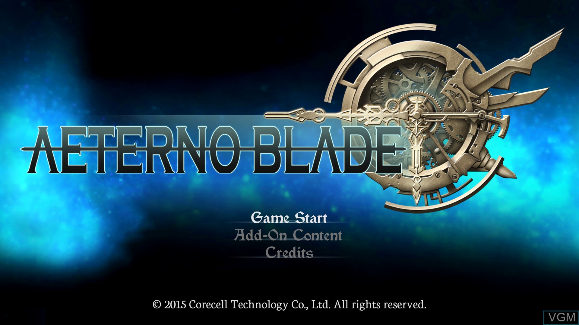 Image de l'ecran titre du jeu AeternoBlade sur Sony Playstation 4