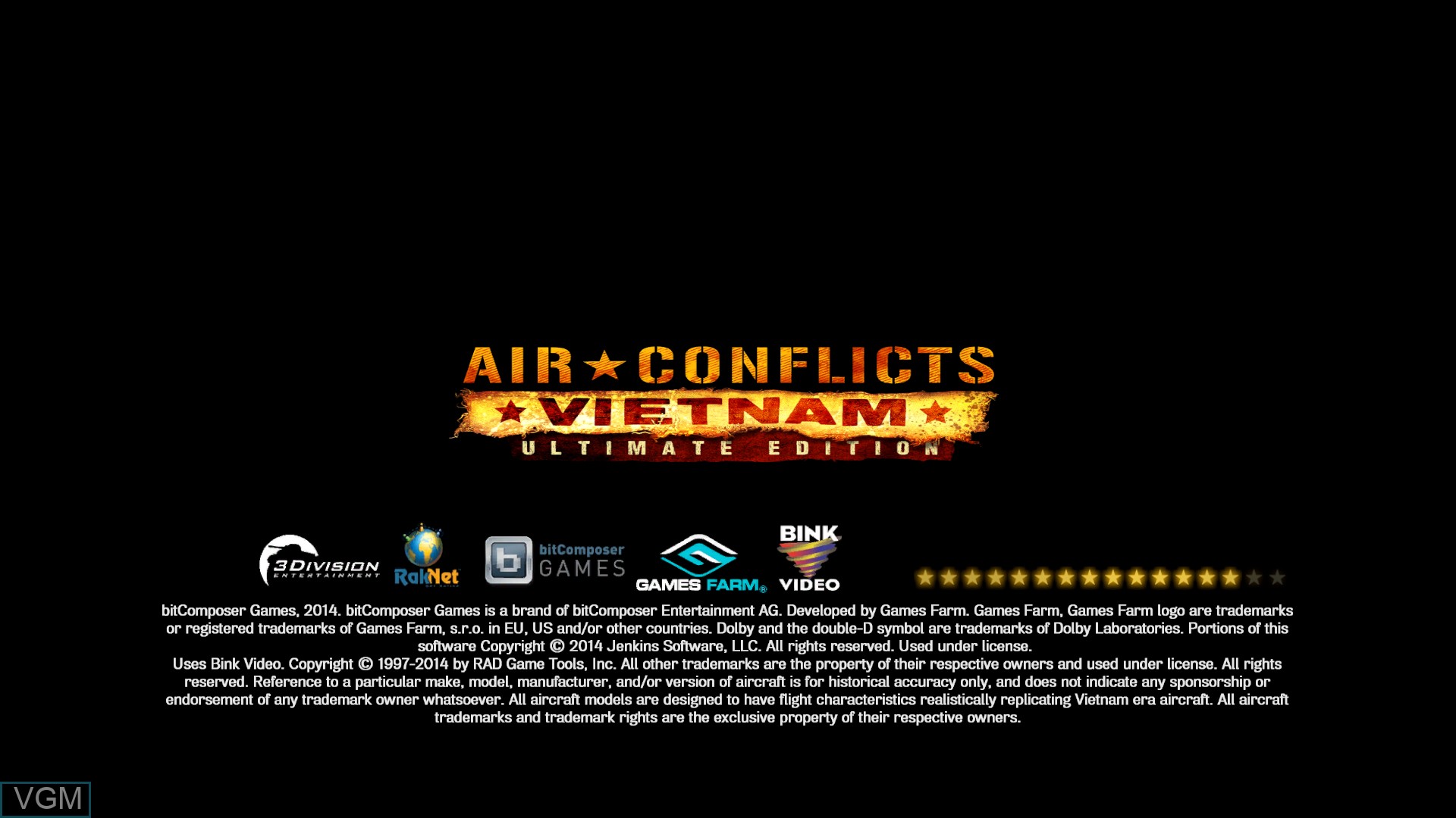 Image de l'ecran titre du jeu Air Conflicts - Vietnam sur Sony Playstation 4