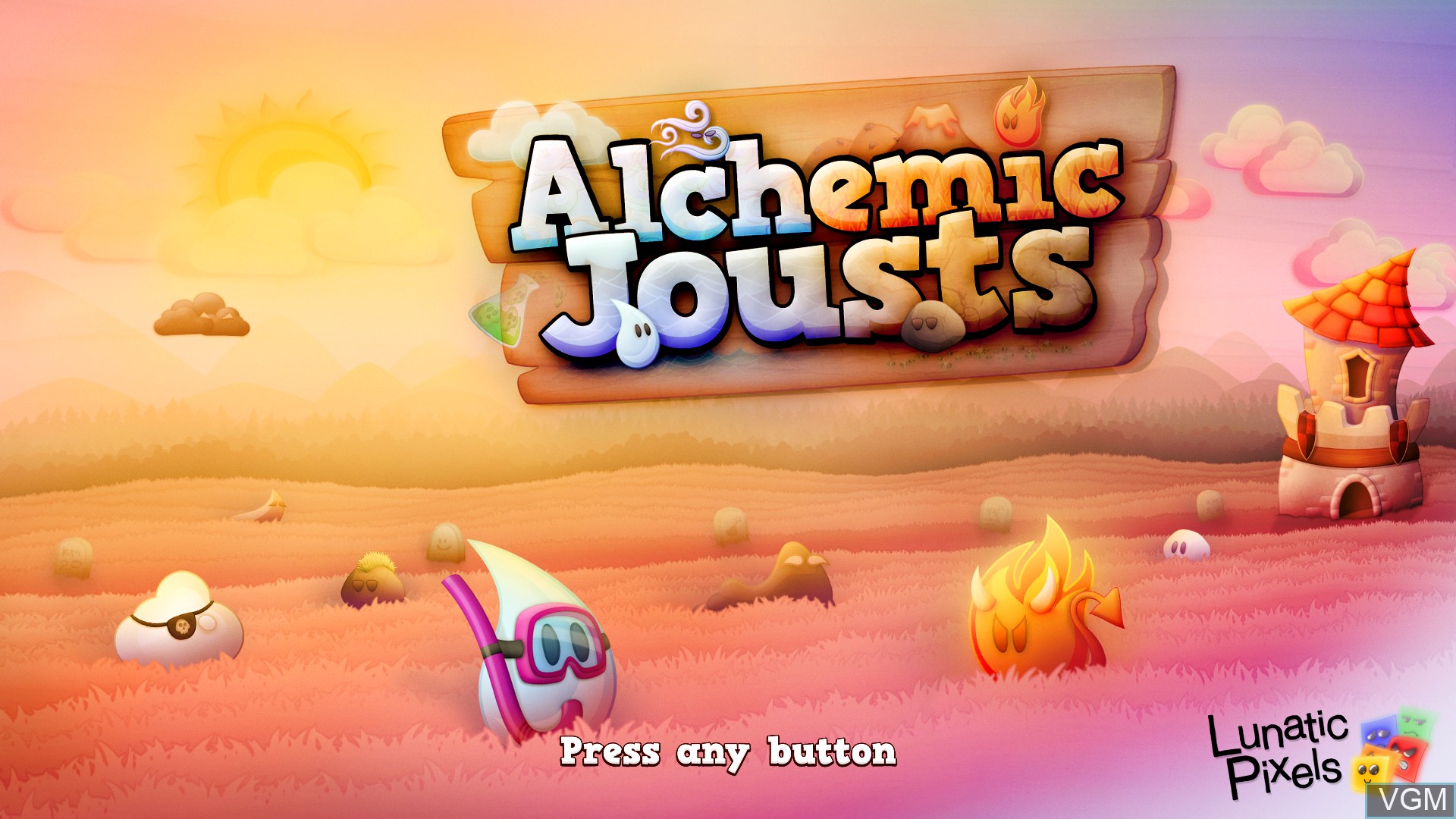 Image de l'ecran titre du jeu Alchemic Jousts sur Sony Playstation 4