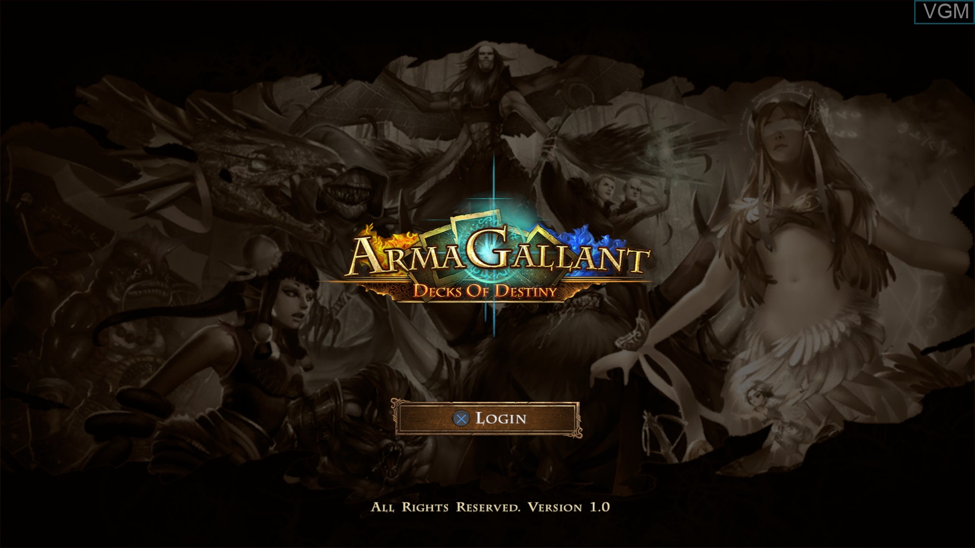 Image de l'ecran titre du jeu ArmaGallant - Decks of Destiny sur Sony Playstation 4