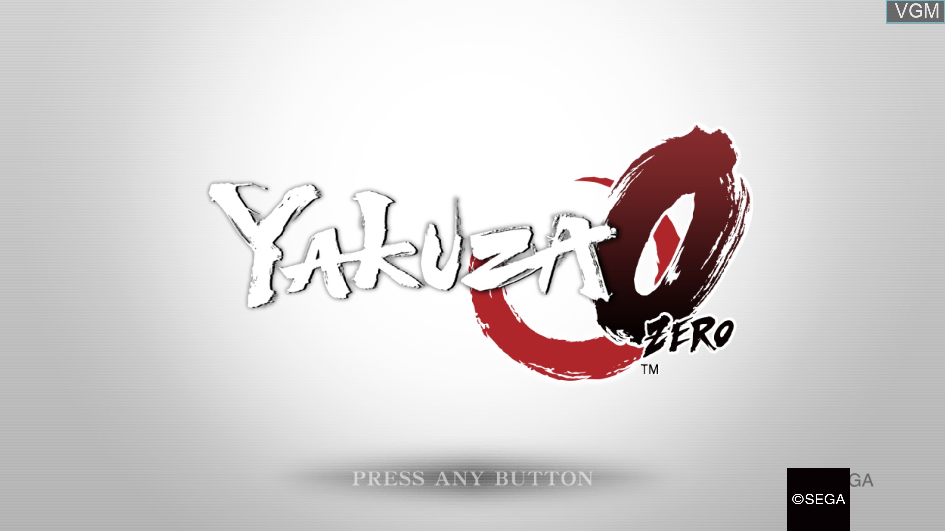Image de l'ecran titre du jeu Yakuza 0 sur Sony Playstation 4