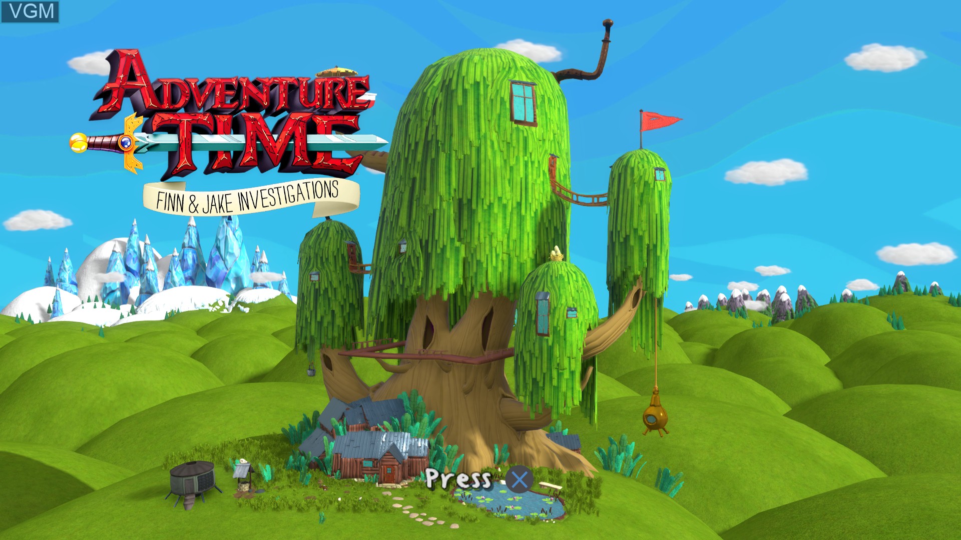 Image de l'ecran titre du jeu Adventure Time - Finn & Jake Investigations sur Sony Playstation 4