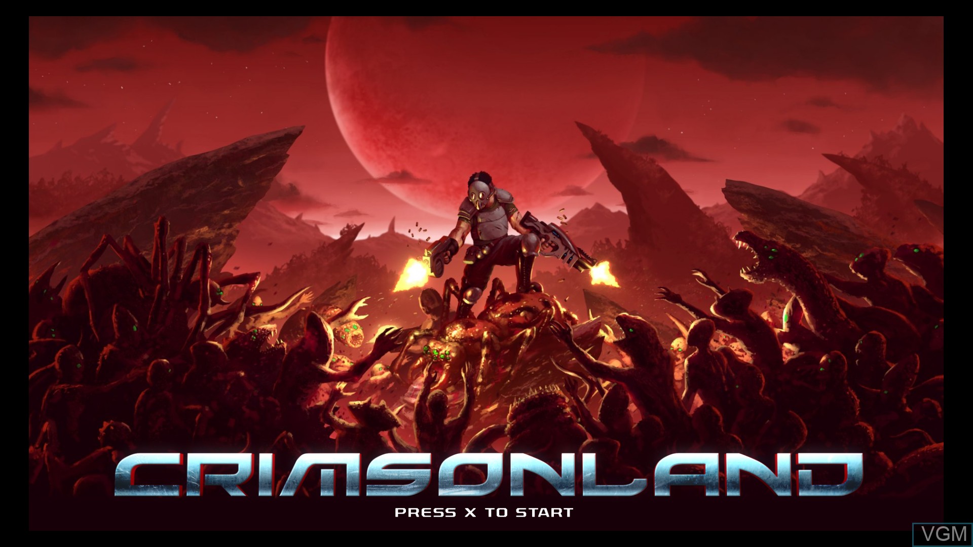 Image de l'ecran titre du jeu Crimsonland sur Sony Playstation 4
