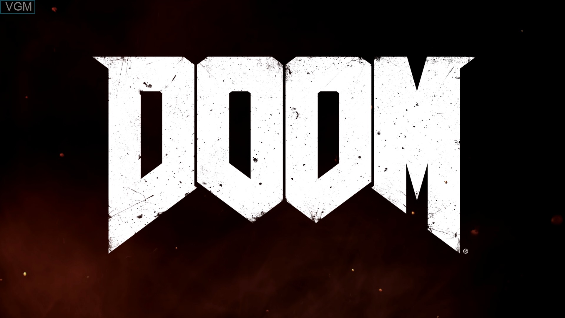 Image de l'ecran titre du jeu DOOM sur Sony Playstation 4