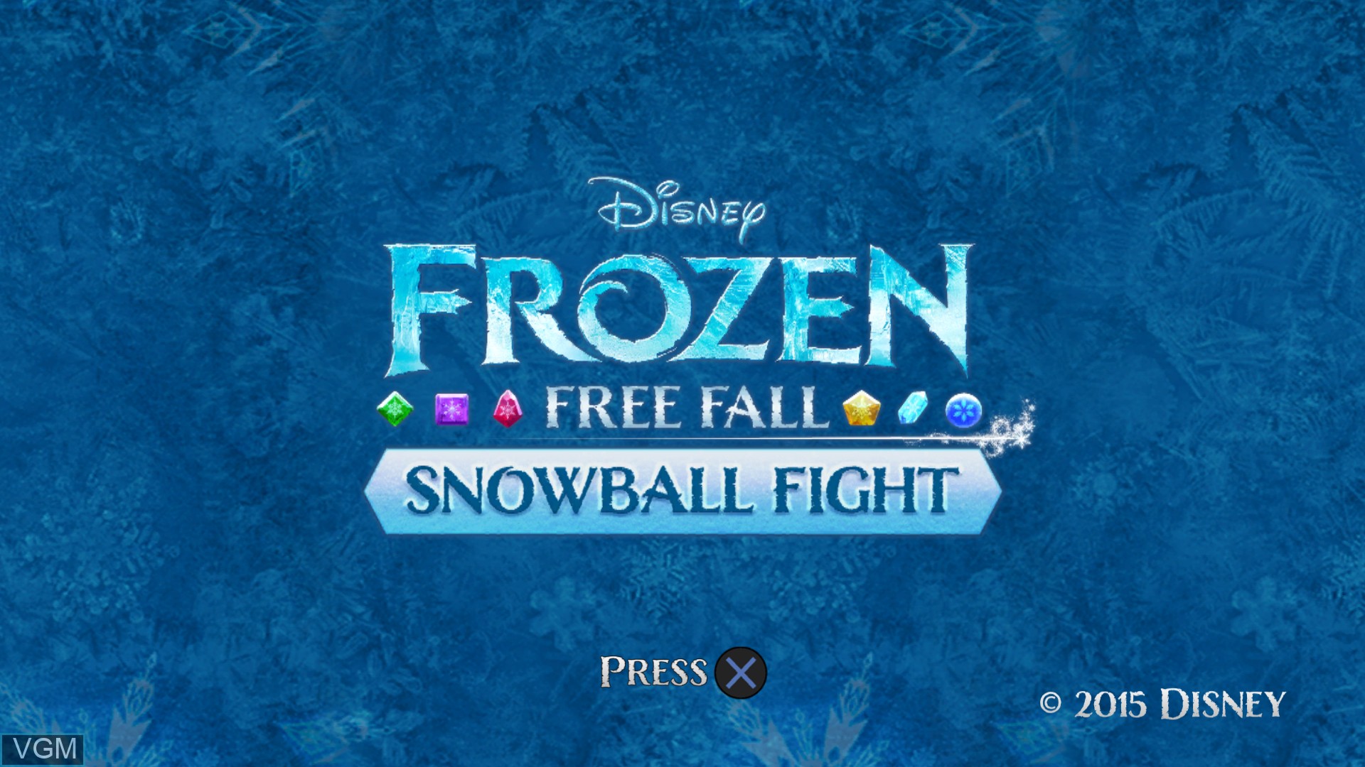 Image de l'ecran titre du jeu Frozen Free Fall - Snowball Fight sur Sony Playstation 4