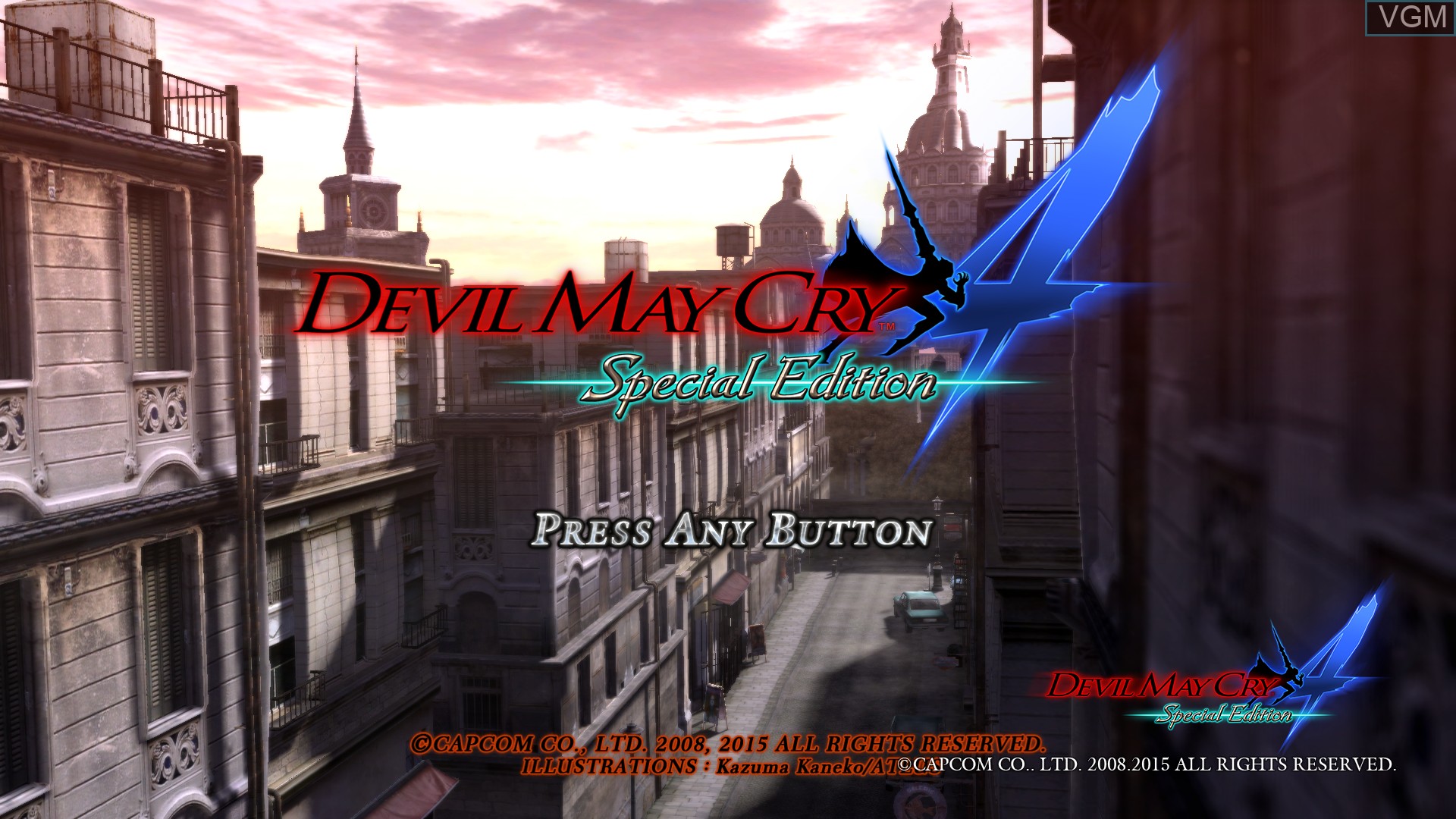 Image de l'ecran titre du jeu Devil May Cry 4 - Special Edition sur Sony Playstation 4
