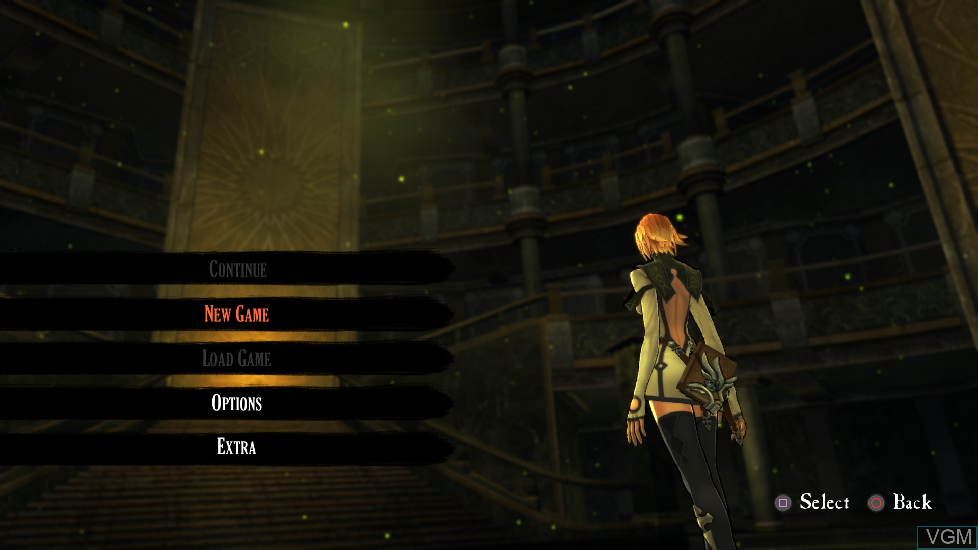 Image du menu du jeu Anima - Gate of Memories sur Sony Playstation 4
