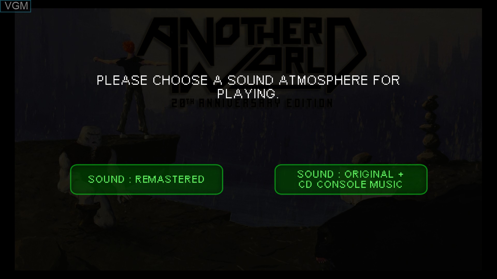 Image du menu du jeu Another World - 20th Anniversary Edition sur Sony Playstation 4
