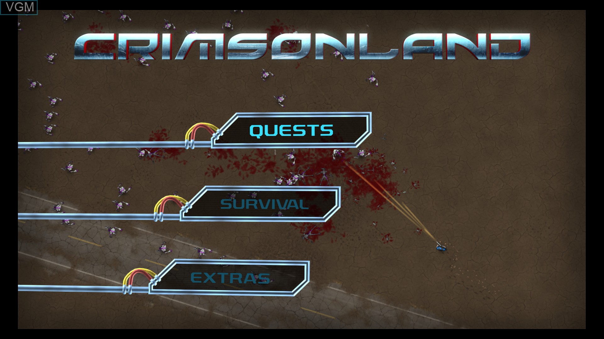 Image du menu du jeu Crimsonland sur Sony Playstation 4
