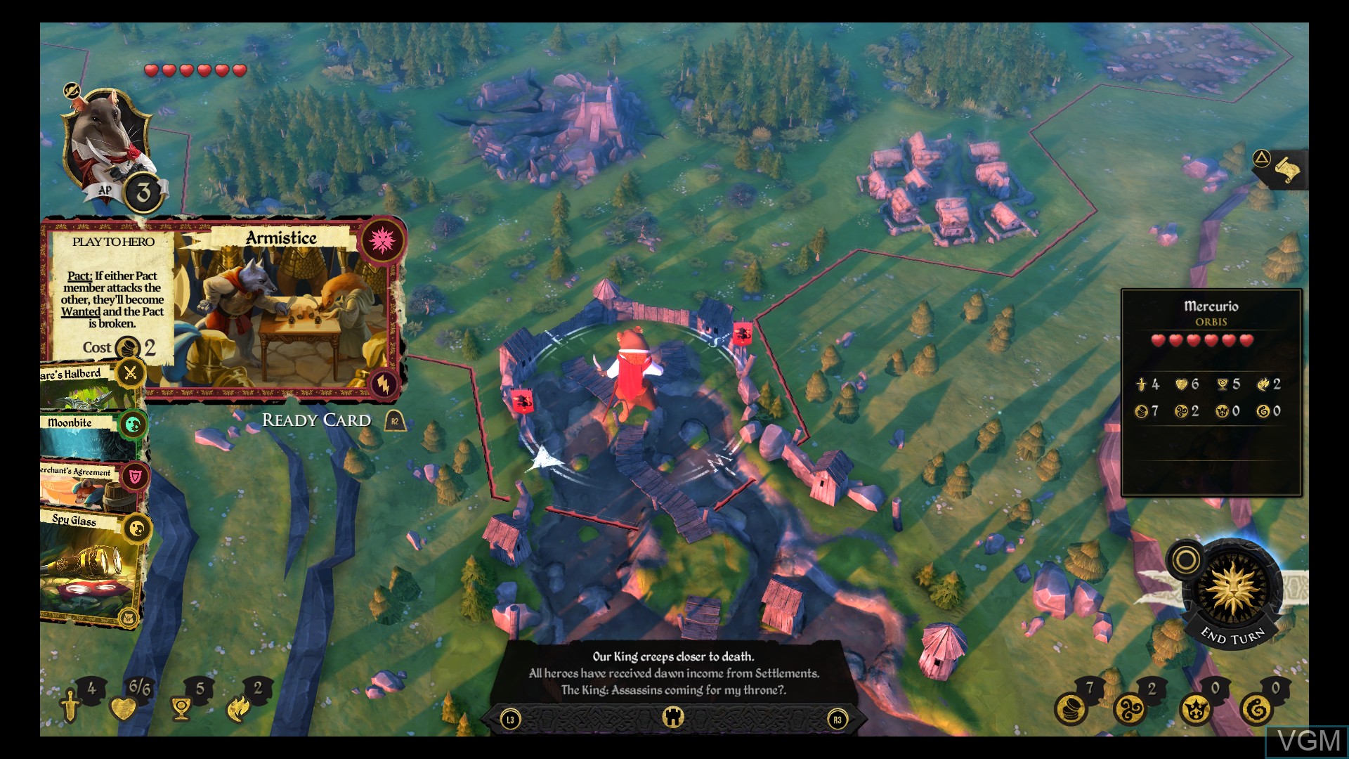 Image in-game du jeu Armello sur Sony Playstation 4