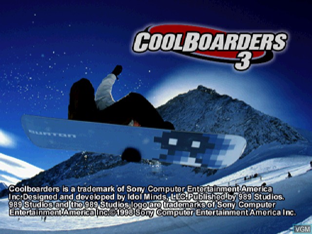 Image de l'ecran titre du jeu Cool Boarders 3 sur Sony Playstation