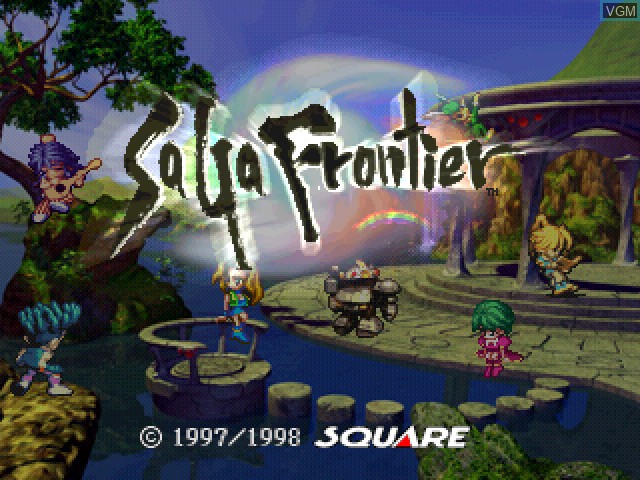 Image de l'ecran titre du jeu SaGa Frontier sur Sony Playstation