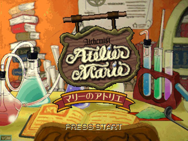 Image de l'ecran titre du jeu Marie no Atelier - Salburg no Renkinjutsushi sur Sony Playstation