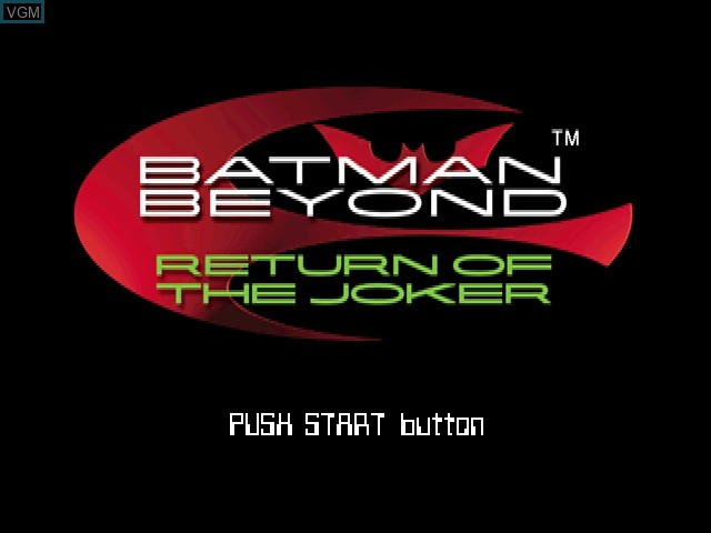 Image de l'ecran titre du jeu Batman Beyond - Return of the Joker sur Sony Playstation