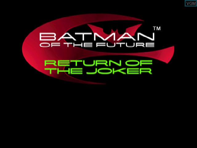 Image de l'ecran titre du jeu Batman of the Future - Return of the Joker sur Sony Playstation