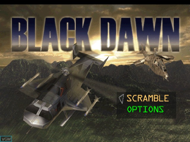 Image de l'ecran titre du jeu Black Dawn sur Sony Playstation