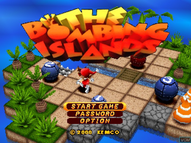 Image de l'ecran titre du jeu Bombing Islands, The sur Sony Playstation