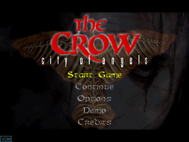 Image de l'ecran titre du jeu Crow, The - City of Angels sur Sony Playstation