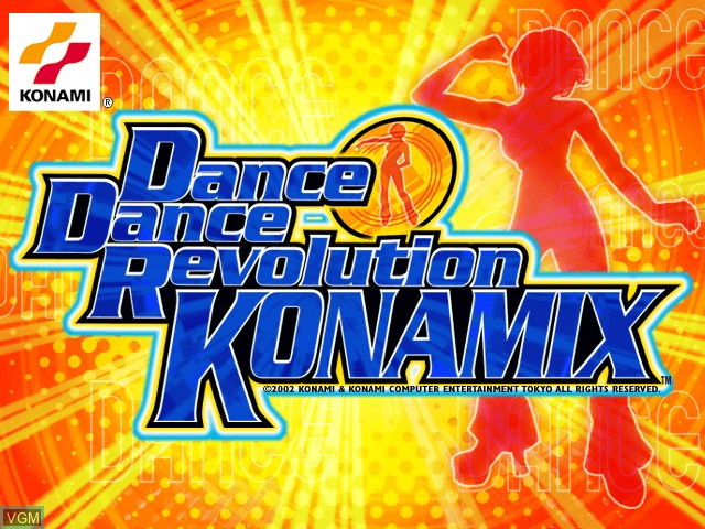 Image de l'ecran titre du jeu Dance Dance Revolution Konamix sur Sony Playstation
