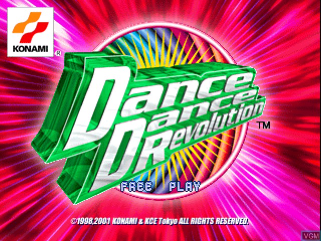 Image de l'ecran titre du jeu Dance Dance Revolution sur Sony Playstation
