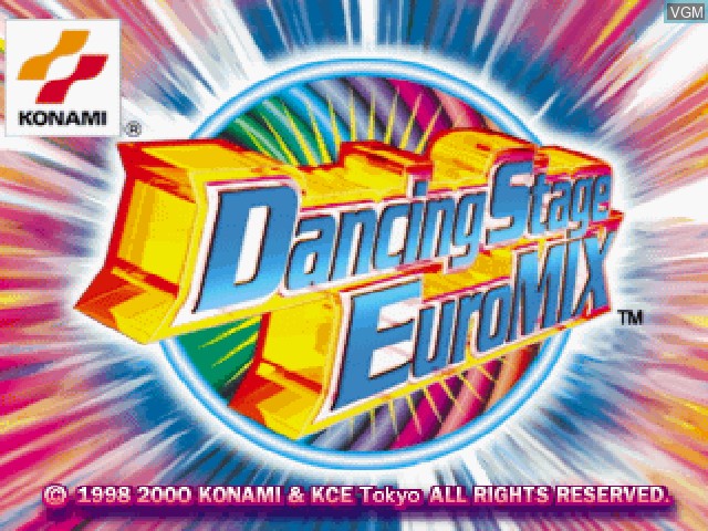 Image de l'ecran titre du jeu Dancing Stage Euromix sur Sony Playstation