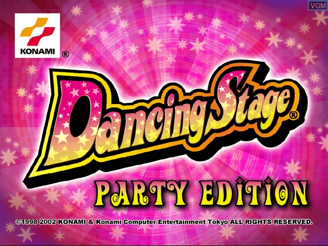 Image de l'ecran titre du jeu Dancing Stage Party Edition sur Sony Playstation